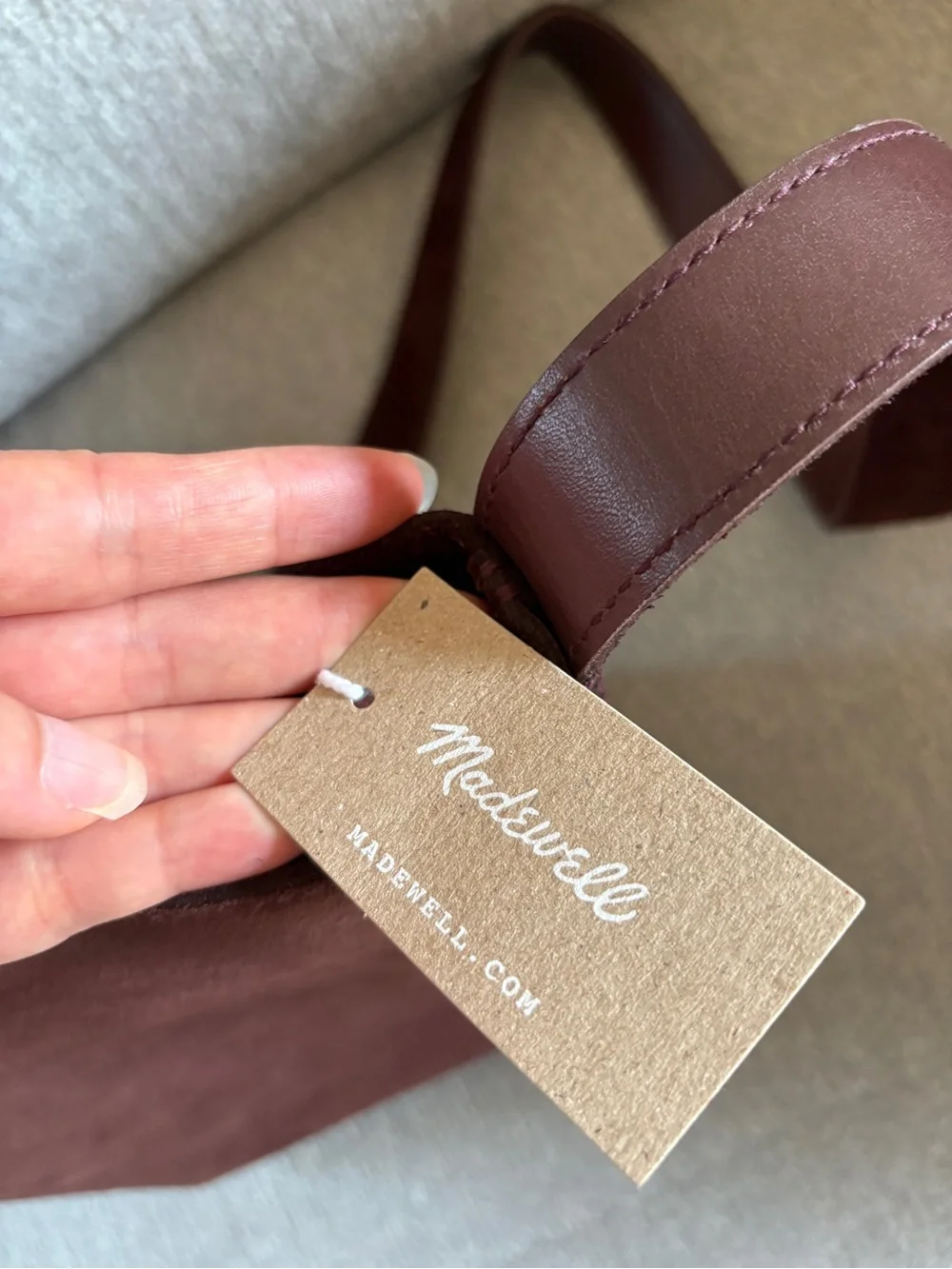 Madewell the essential mini bucket tote in suede